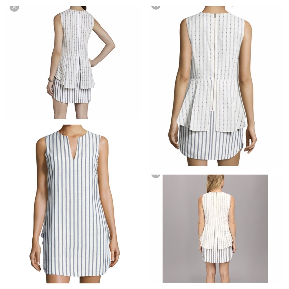 BCBGMAXAZRIA Yousra Sleeveless Peplum Dress